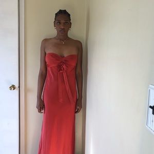 BCBG Strapless Maxi Dress